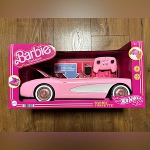 Barbie The Movie Hot Wheels RC Corvette Remote Control Car New 2023 MATTEL